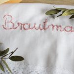 Besticktes Brautmama Taschentuch