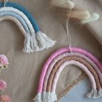 DIYs mit Wollresten: Makramee-Regenbogen