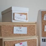 DIY-Ordnungsboxen mit Pinnwand [Blogparade]